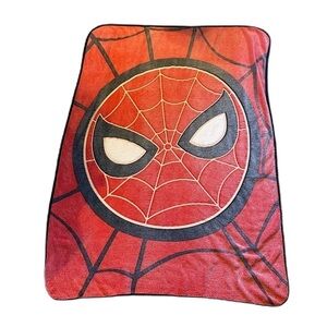 Spider-Man Fleece Throw Blanket Red Marvel Kids Bedding